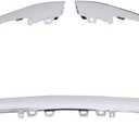 ApplianPar 3Pcs Chrome Front Bumper Center Left and Right Molding Trim for Mercedes-Benz S450 S560 2018-2020 S450L S560L 2019-2020