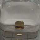 Makeup Organizer Countertop, Skincare Holder Bathroom Counter Organizer, Storage Box Cosmetic Display Cases, Teen Girl Gifts Make up Organizers for Vanity, Dresser (Rose Gold)