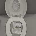 Little2Big Toilet Seat with Built-In Toddler Potty Training Seat, Slow Close, Easy to Install, Made in USA, ELONGATED, White