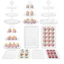 Kootek Dessert Cupcake Stand, 10pcs Dessert Table Display Set, 3 Tiered Cup Cake Holder Tower Stand Riser& Cookie Serving Trays for Wedding, Tea Party, Birthday, Baby Shower