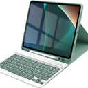 TaIYanG Keyboard Case for iPad Air 13-inch M4/M3/M2/Pro 12.9 (6th&5th Generation), Detachable Bluetooth Keyboard Case with Pencil Holder,Auto Sleep/Wake for iPad Air 13"(2025&2024)/Pro 12.9,Dark Green