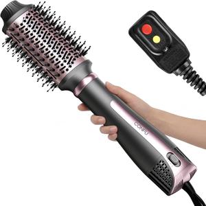 CONFU Blow Dryer Brush, 4-in-1 Styling Tools Hair Dryer and Styler Volumizer with Negative Ion Anti-frizz Blowout, Hot Air Brush for Drying, Straightening, Curling