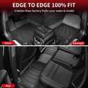 LASFIT Floor Mats for Porsche Cayenne 2019-2026 All Weather Floor Liner TPE Custom Fit 1st & 2nd Row Car Mats for Porsche Cayenne Automotive Accessories, Black, Easy to Clean