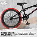 cubsala Crossea 18 20 Inch Kids Freestyle BMX Bike for 5-13 Years Old