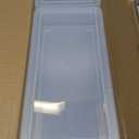 novelinks Stackable Plastic Clear Storage Box Containers with Latching Lid - Art Craft Supply Organizer Storage Containers for Pencil Box, Crayon, Beads (2 Small + 2 Medium + 2 Large -Clear)