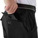 Rdruko Men's Hiking Pants Lightweight Quick Dry Water Resistant Outdoor Travel Work Fishing Pants 6 Pockets (Black)