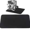 Espresso Coffee Mat for Ninja Luxe Cafe Accessories Breville Espresso Machine Accessories, 15.7x23.6 Inch Coffee Bar Mat for Countertop for Ninja Coffee Maker, Black