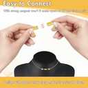 12 Pack Magnetic Necklace Clasps and Closures. Necklace Jewelry Extender with Strong Magnet. Magnetic Necklace Clasp for Jewelry Necklace Bracelet Making. Gold and Silver Plating (Regular)