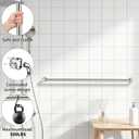 ZUEXT 48 Inch Extra Long Chrome Stainless Steel Shower Grab Bar, 1.25" Dia