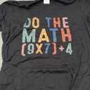 Fun Do The Math 67 Meme Six Seven T-Shirts for Women Vintage Soft Office Simple Shirt, Size L