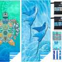 2 Pack Microfiber Lightweight Beach Towel Sand Free Quick Dry Absorbent Thin Compact Towels for Swimming Pool Camping Beach Accessories Large Easy Pack Travel Things for Vacation Essentials Gift