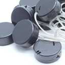 15 PCS Wire Lead Type 3V On/Off Switch Cover CR2032 Coin Button Plastic Holder Case Box