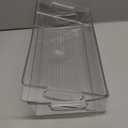 iDesign Stackable Clear Plastic Extra Long Pantry Organizers and Cabinet Storage Bins for Kitchen, 2-Pack (16 x 8 x 3)