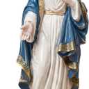 Bucherry Virgin Mary Statue Catholic Gifts 10" Immaculate Catholic Sacred Christ Figure Religious Gifts Renaissance Sculpture Religious Figurine for Altar Inspirational Devout Home Decor