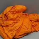 8x10FT Orange Backdrop Curtains for Wedding Parties, Wrinkle Free Polyester Photography Backdrop Drapes for Baby Shower Birthday Parties Easter Stage Background Stand Decorations 4x10ft,2 Panels