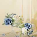 Ling's moment Flowers 16pcs Ivory Blooming Peonies Artificial Flowers with Stem, Artificial Peony Flowers for DIY Wedding Decorations Centerpieces Bouquets Boutonnieres