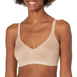 Warner's Women's Blissful Benefits Underarm-Smoothing with Seamless Stretch Wireless Lightly Lined Comfort Bra Rm3911w (X-Large, Toasted Almond)