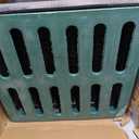 24Inch Catch Basin with Grate, Square Extra Large Yard Drainage Catch Basin for Drainage with Debris Basket, No Pre-Drilled Holes for Patios, Downspout, Municipal Pipeline
