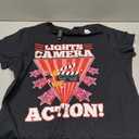 Lights camera action T-Shirt (Black, XXL)