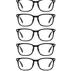 CCVOO Reading Glasses for Women/Men, Eyeglasses, Blue Light Readers for Women/Men, Computer Eye Glasses, Cheaters, 1.75×, 5 PCS