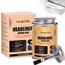 Headliner Repair Glue, Car Headliner Adhesive with Brush, Car Roof Liner Fabric Adhesive, Upholstery Glue for Cars,Headliner Repair Kit, Suitable for Automotive interiors, Fabric, Leather