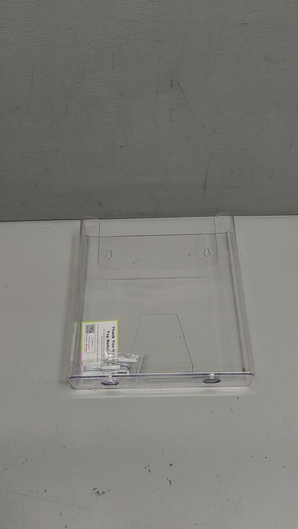 Top Notch Displays Acrylic Brochure Holder for Wall Mounting, Clear Display for 8.5" x 11" Flyers, Literature Holder for Magazines, Pamphlets, Menus, Includes Screws & Plastic Anchors – Pack of 1