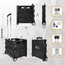 Olympia Tools 85-010 Grand Pack-N-Roll Portable Tools Carrier with Telescopic Handle, 80 Lb. Load Capacity, Black 2025 New Version
