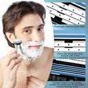 Mach 3 Razor Refills for Men, Razor Blade Refills for Men, 24 PCS Triple-Layer Blades Compatible with mach 3 razor blades refills and Mach3 Razors, Precision Shaving Pack
