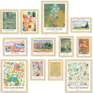 97 Decor Vintage Eclectic Wall Art Prints  Artsy Maximalist Decor Gallery Wall Prints for Bedroom Dorm, Famous Art Posters for Room Aesthetic Pictures, Colorful Eclectic Decorations (Unframed)