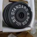 Cast Iron Olympic Weight Plates – Free Weights with 2-inch Hole & Anti-Rust Hammertone Finish - Ideal for Strength Training, Crossfit Equipment & Home Gym Set – Sold in Pairs - 4 Pack-10Lb