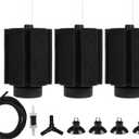 ALEGI Aquarium Sponge Filter 30 Gallon,Quiet Sponge Filter with Air Stone for Betta Fry Shrimp and Small Fish (3 pcs)