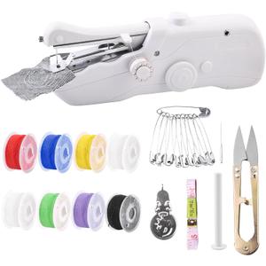 Handheld Sewing Machine for Beginners,Mini Sewing Machines for Quick Stitching,Practical Sewing Tool Portable Sewing Machine Suitable for Home,Travel and DIY,Electric sewing machine
