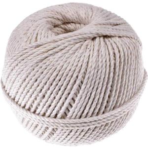 3 Strand Cable Cotton Twine (2 MM x 330 Feet) - Mason Line, Chalk Line, Seine Twine - Hold Knots Securely