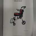 Wheelchairs for Adults,Transport Wheelchair Lightweight Foldable Chairs with Handbrakes,Portable Wheelchair Travel Wheel Chairs for SeniorsUp to 300lbs (Silver-new)