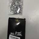 5/16-18 Serrated Flange Hex Lock Nuts 50Pcs 304 Stainless Steel 18-8, Full Thread, Hex Drive, Bright Finish by SG TZH