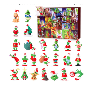 Advent Calendar 2025 Christmas,24-Day Countdown Calendar for Kids and Adults with 24 pcs Classic Doll Collectible Figures