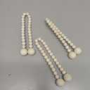 KLOGTSIND Wood Bead Curtain Tiebacks, Curtain Tie Backs for Curtains 4 Pack, DIY Curtain Holdbacks for Thin or Thick Window Draperies, Twist Tie Backs for Boho Bedroom Decor, No Magnetic