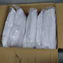50 Pcs White Folding Chair Cover Washable Removable Universal Fitted Chair Cover Protector for Wedding Party Banquet Holidays Celebration Decoration Chair Covers