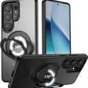 VUM Galaxy S26U Case, MagSafe, 360 Stand, Shockproof, Camera Guard, Black