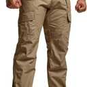 CQR Men's Tactical Pants, Water Resistant Ripstop Cargo Pants, Lightweight EDC Work Hiking Pants, Outdoor Apparel