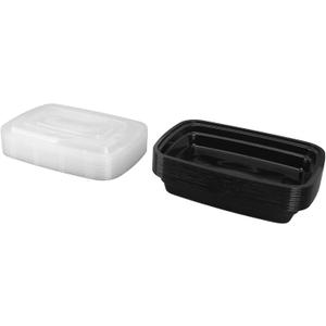 VINGVO Disposable Food Containers, Disposable Meal Prep Containers Healthy Food Take Out Boxes with Lids for Party Sandwiches (1000ml)