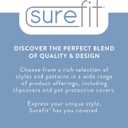 SureFit Home Dcor Cotton Duck Solid T-Cushion Loveseat One Piece Slipcover, Relaxed Fit, 100% Cotton, Machine Washable, Natural Color