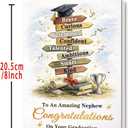 2 x Graduation Card for Nephew, Congrats Grad Nephew Gifts Card for High School, College, University, 2026 Graduation Party