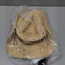 WQWOVRVO Cowboy Hat,Cowgirl Hat,Cowboy Hats for Women/Mens/Straw Wide with Shapeable Brim Cowboy Hat for Womens/White/Black.