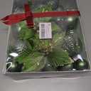 Christmas Ball Ornament Set, 48Pcs Green Plastic Christmas Tree Hanging Decorations with Gift Package for Xmas Winter Holiday Wedding Party Decor