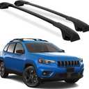 Roof Rack Cross Bars for 2014-2023 Jeep Cherokee Accessories, Aluminum Roof Rack Crossbars Storage Accessories, Bicycle Rack, Kayak Rack, Cargo Box Rack, Cargo Carrier Rack, Ski Rack