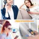 3 x TOPAUX for iPhone 16 Pro Wallet Case 5 Credit Card Holder Flip Cover Secure Back Pocket ID Slot Compartment Dual Layer Shockproof Bumper Anti-Scratch Protective Hard Shell for iPhone 16 Pro Red Black