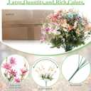 Riceshoot 24 Pcs Wildflowers Artificial Flowers Silk Fake Daisy Wild Flower Bouquets Outdoor UV Resistant Faux Greenery Plants for Spring Summer Decoration Home Indoor Vase Floral Arrangements Decor