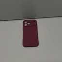 LoeoeL for iPhone 17 Pro Max Phone Case Silicone, Minimalist Ultra Thin Slim Soft Rubber Gel Solid Color Matte TPU Cute Case for Women Men, Girly Plain Aesthetic Design & Camera Cover, Burgundy Maroon