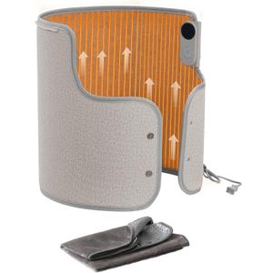 VEVOR Under Desk Space Heater,Rollable Foot Warmer Portable for Home&Office,Timer & Secure,Quiet for Legs,Ankles,Touch&Remote Control Personal Electric Round Surround Warming Pad,Over-Heat Protection
